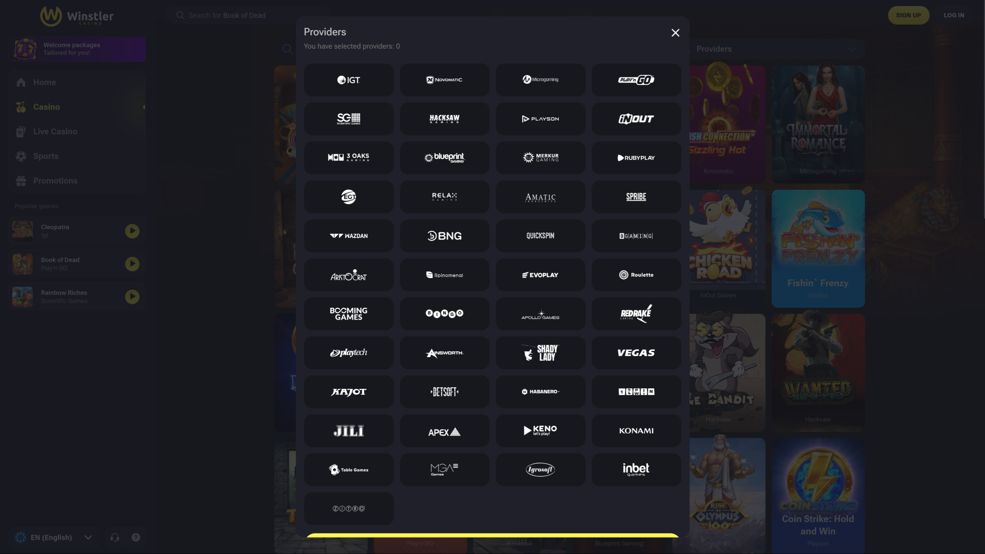 Winstler Casino Desktop Game Developers