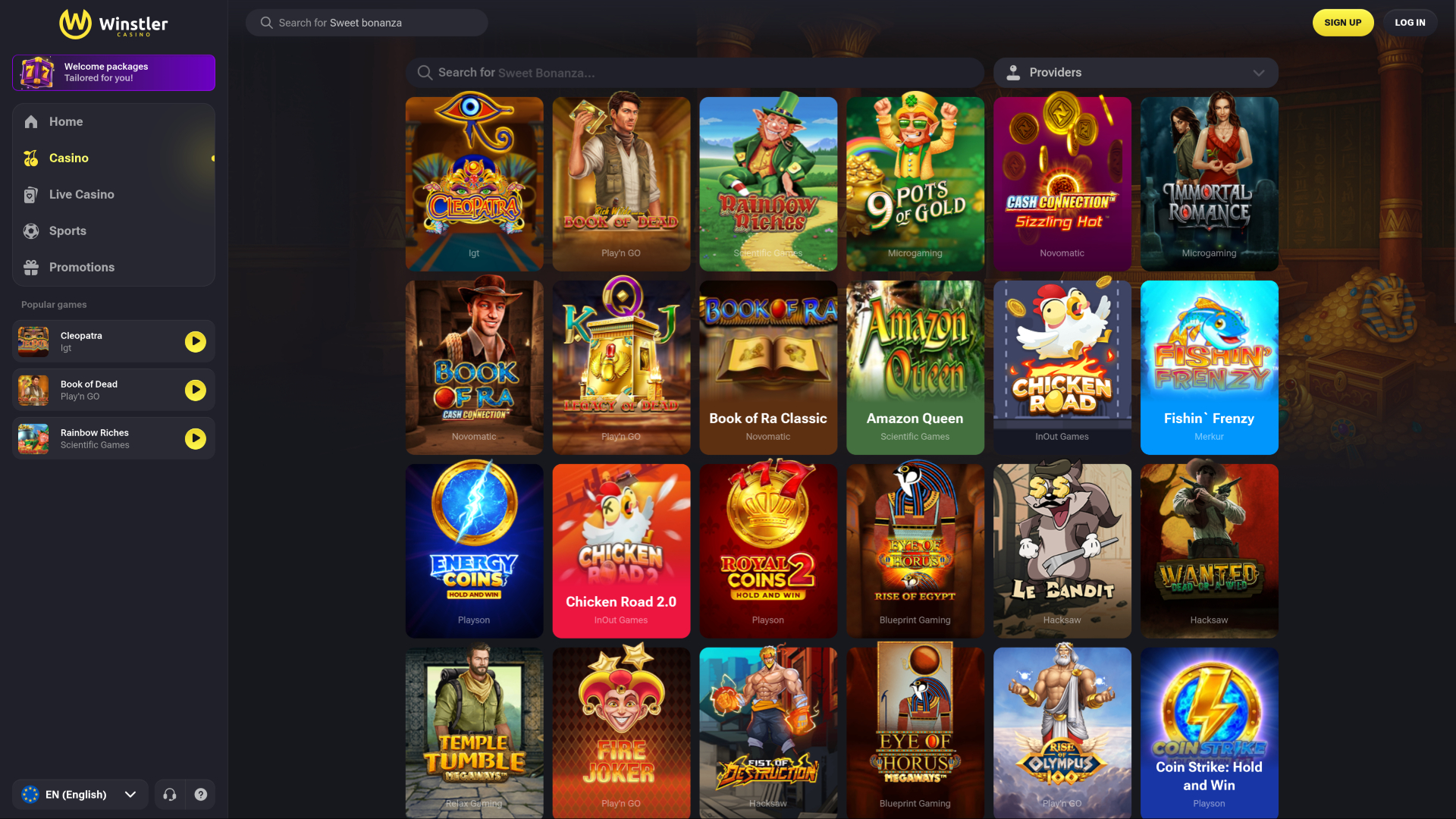 Winstler Casino Desktop Games
