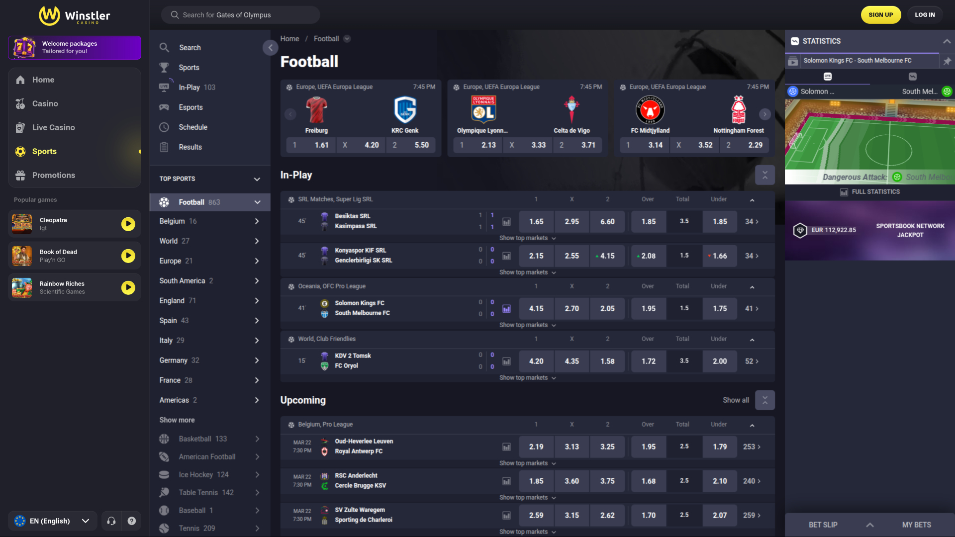 Winstler Casino Desktop Sports Betting