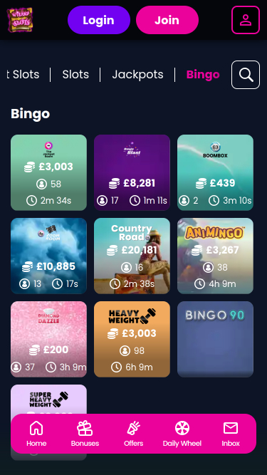 Wizard Slots Casino Mobile Bingo