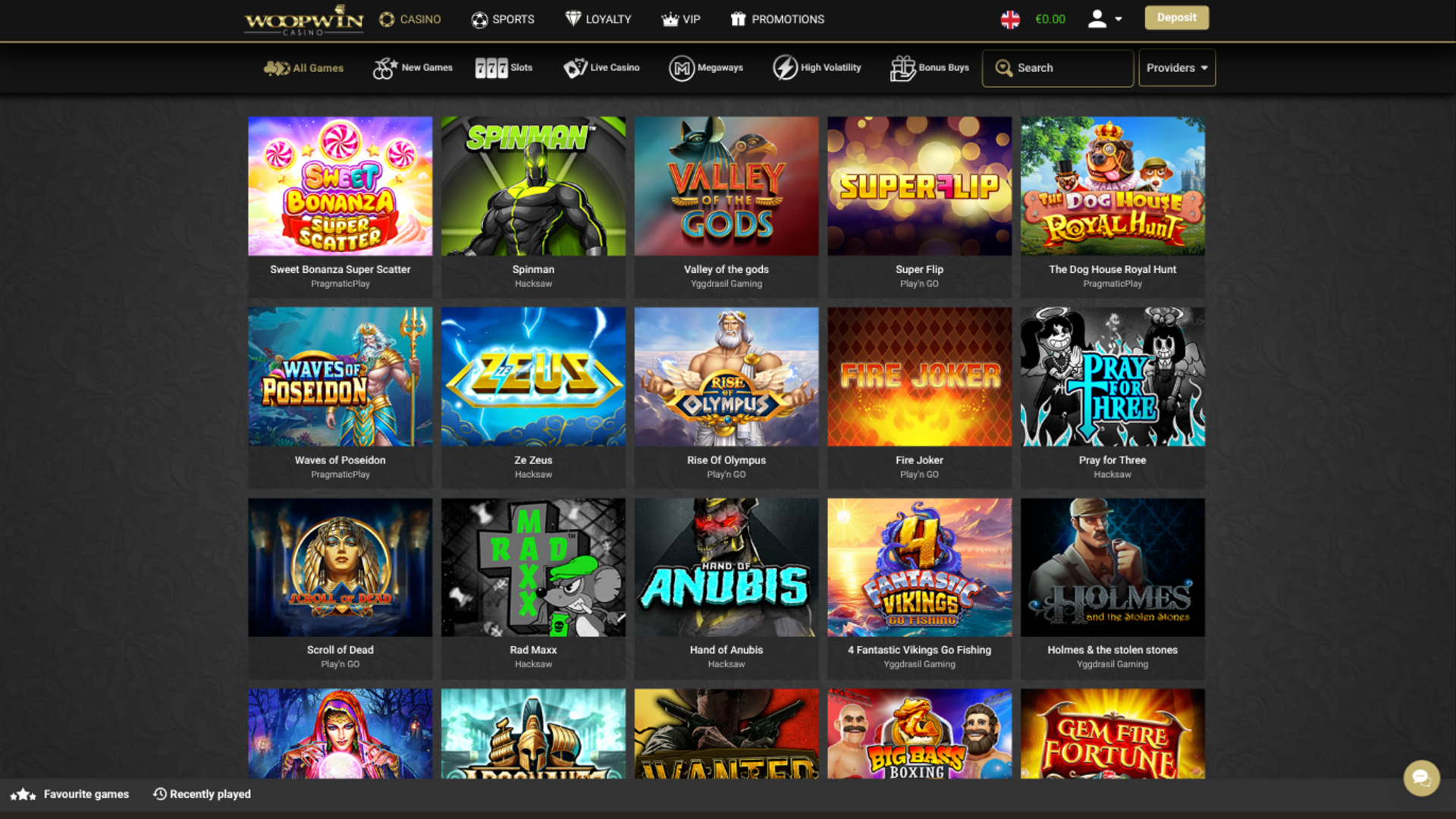 Woopwin Casino Desktop Games