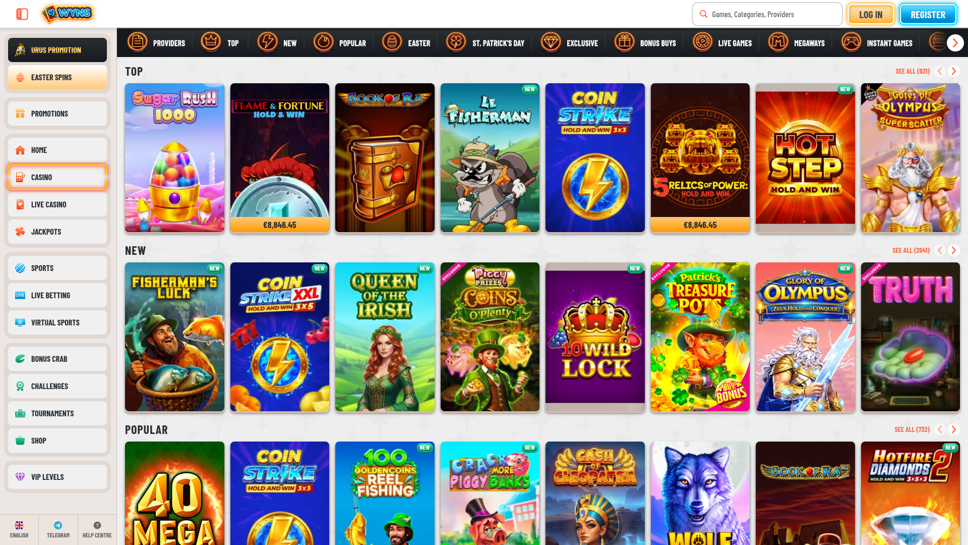 Wyns Casino Desktop Games