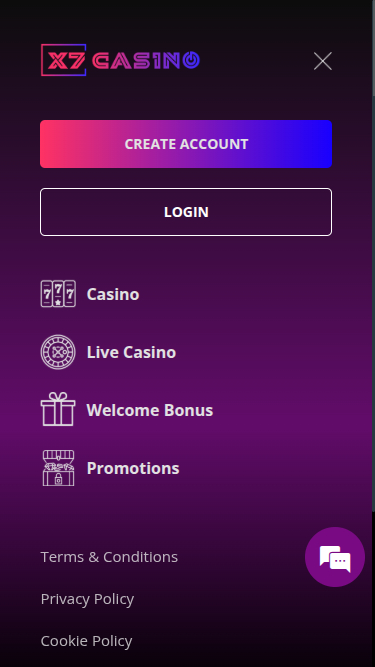 Casino Mobile Homepage