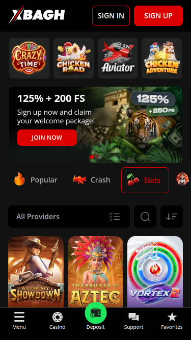 Xbagh Casino Mobile Games