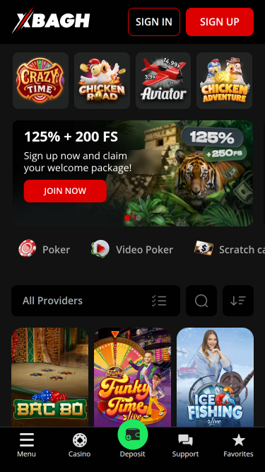 Xbagh Casino Mobile Live Dealer