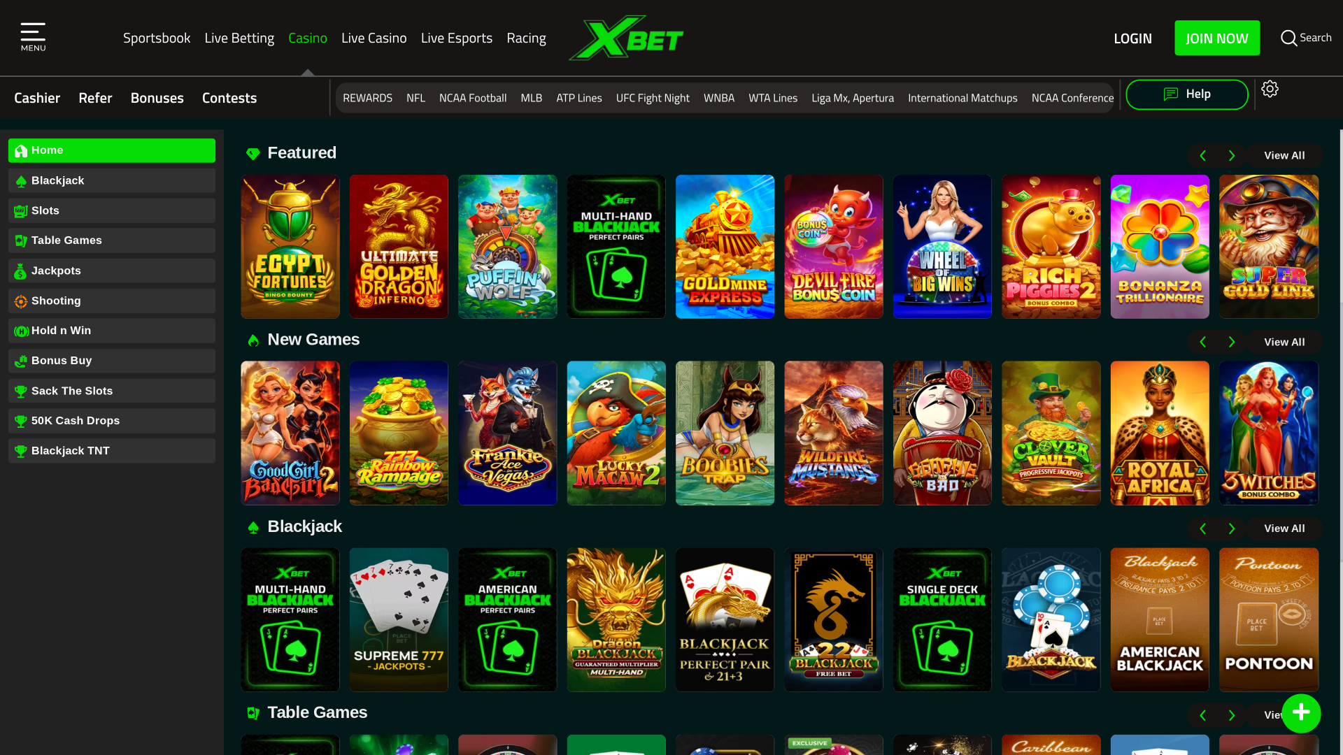 Xbet Casino Games Desktop