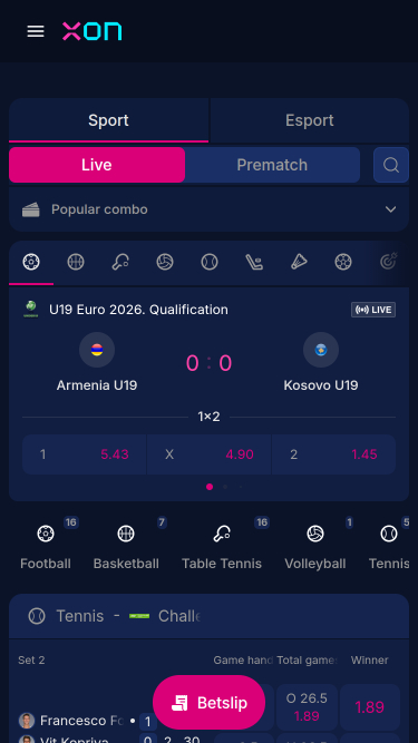 Xonbet Casino Mobile Sports