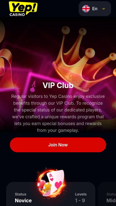 Yep Casino VIP Program