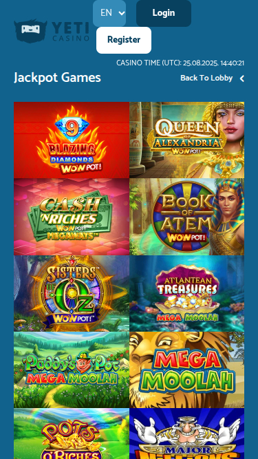 Yeti Casino Mobile Jackpot