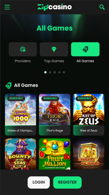 Zip Casino Mobile Games