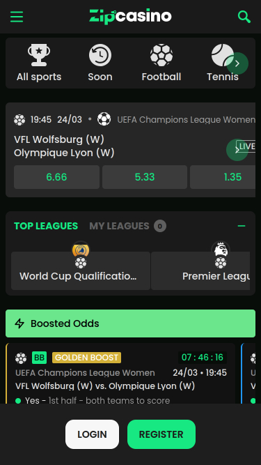 Zip Casino Mobile Sports Betting