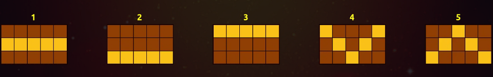 3 crowned pots paylines image