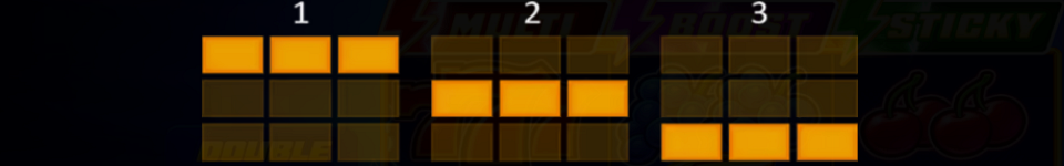 3 thunder coins hold and win paylines image