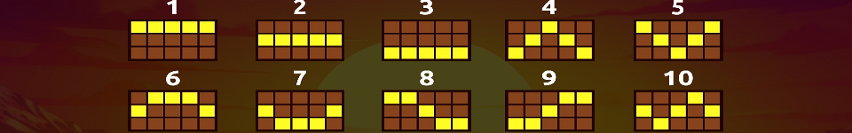 buffalo treasure hold and win paylines image