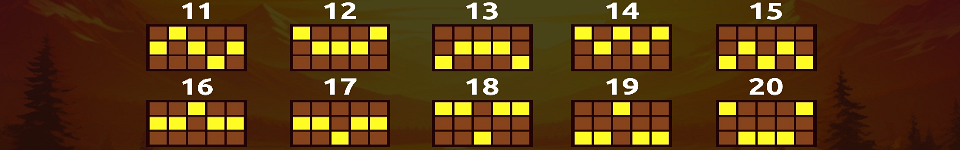 buffalo treasure hold and win paylines image