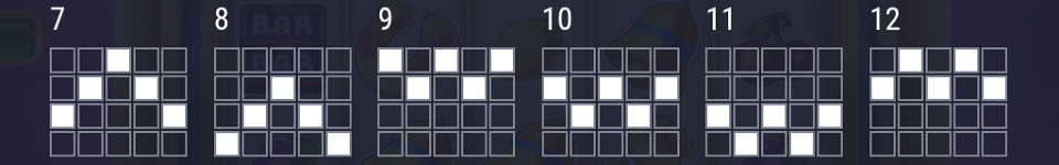 triple seven flames of craze paylines image