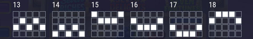 triple seven flames of craze paylines image