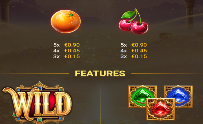 1001 fruit wishes paytable 2