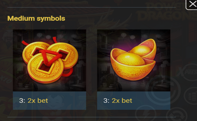 3 power dragons paytable 2