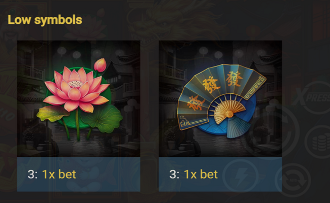 3 power dragons paytable 3