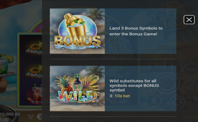 carioca vibes paytable 2