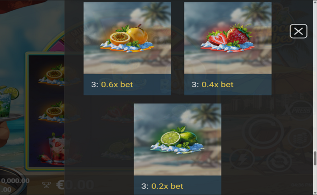 carioca vibes paytable 3