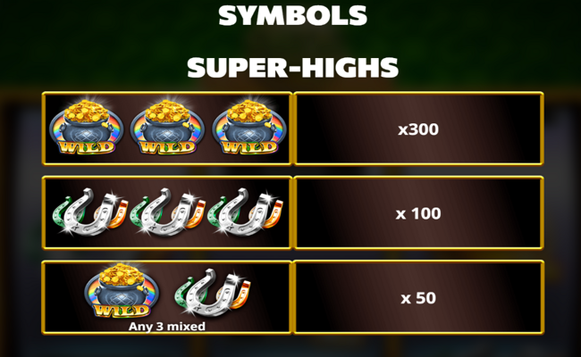 celtic coins cashways paytable 1