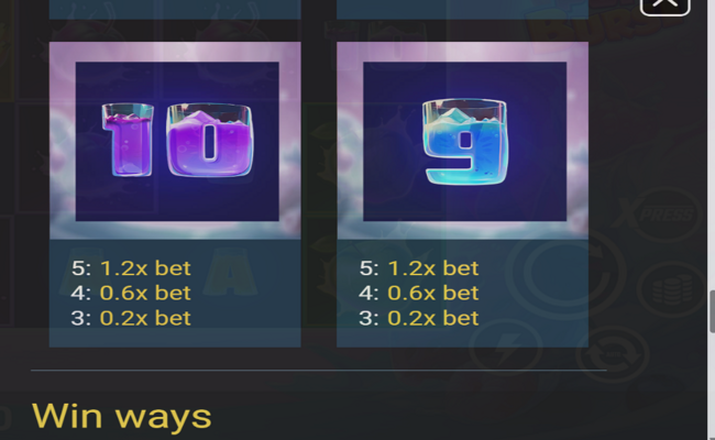 cherrypop burst paytable 8