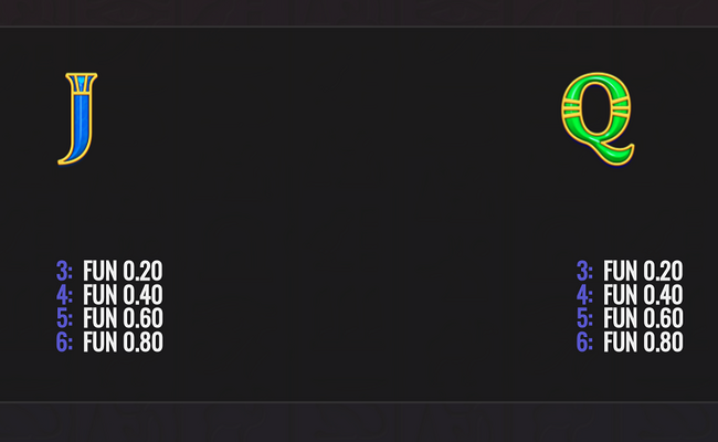double cash mummy paytable 2