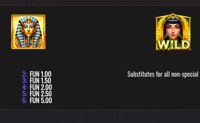 double cash mummy paytable 6