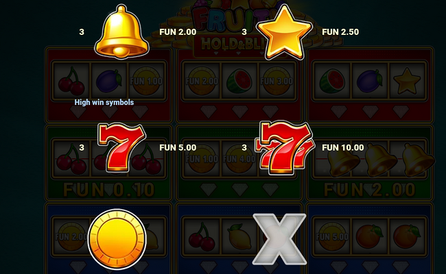 fruity hold and blitz paytable 2