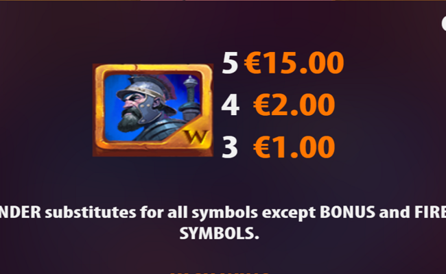 gloria invicta paytable 3