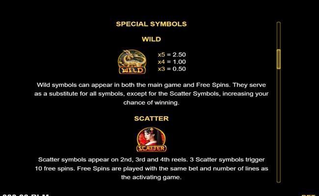 hidden treasures paytable 2