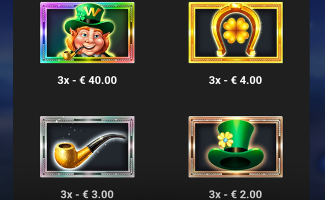leprechaun hold paytable 1
