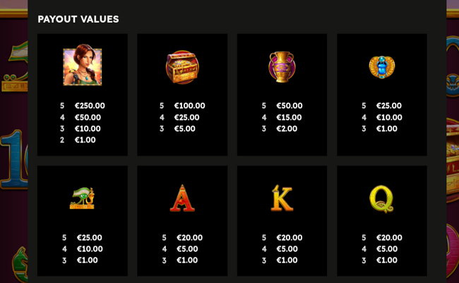 magic stone deluxe paytable 1