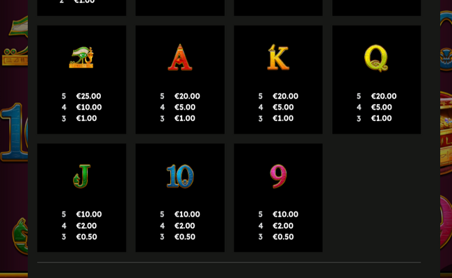 magic stone deluxe paytable 2