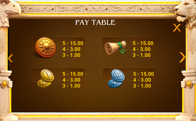 nemrut paytable 3