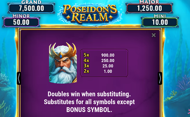poseidons realm paytable 1