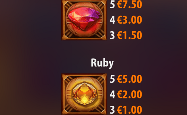 savannah fortune paytable 1