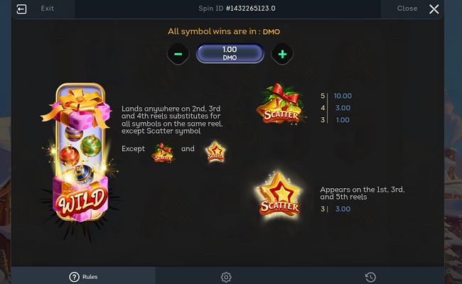 smartsoft gaming jingle bell bonanza paytable 1
