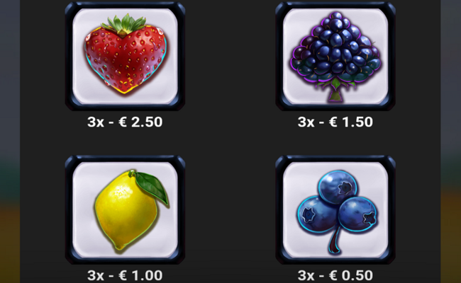 tutti cubi paytable 2