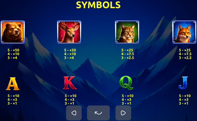 wolf storm hold and win paytable
