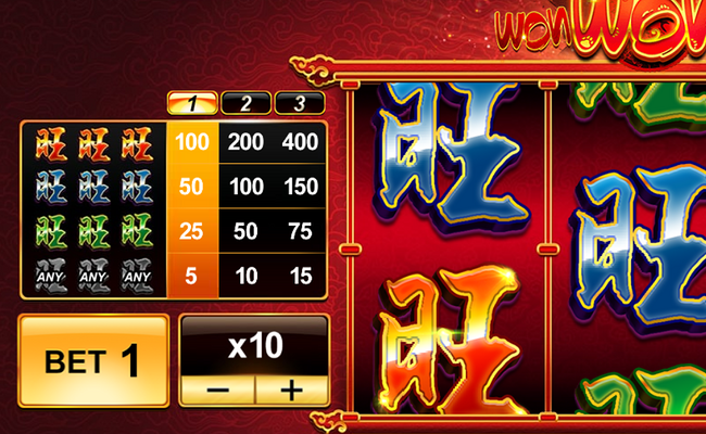 wonwonwon paytable