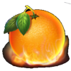 30 fire fruits orange symbol