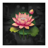 3 power dragons lotus flower symbol