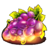 5 fire fruits grapes symbol