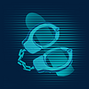 afk airport security handcuffs symbol