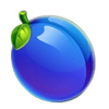 awesome fruits plum symbol