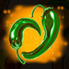 chilli con carnage green pepper symbol