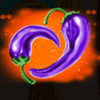 chilli con carnage purple pepper symbol